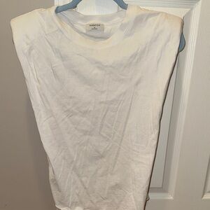 Babaton White Sleeveless Top